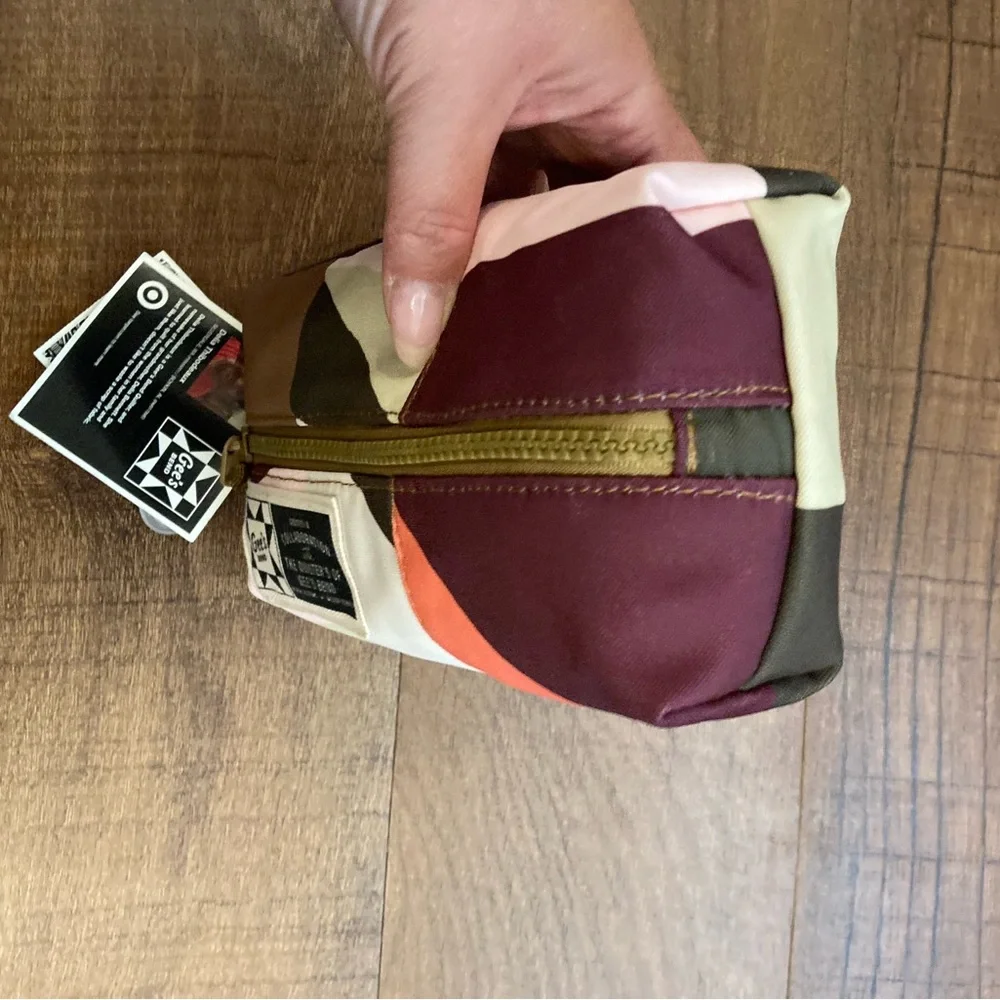Gee’s Bend x Target NWT Quilted Pouch Geo Colorblock Cosmetic Pouch